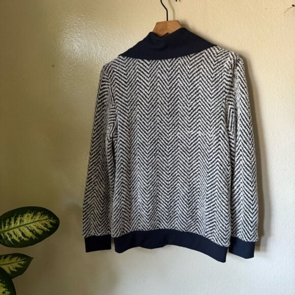 Anthropologie | Cozy Chevron Quarter Zip Pullover - Picture 5 of 6